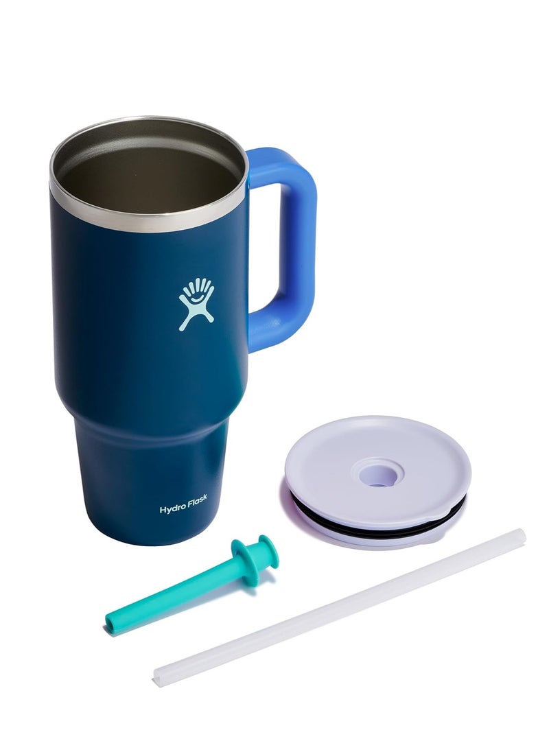 Hydro Flask Hydro Flask 946ml (32 oz) All Round Travel Tumbler with Handle, Lid & Straw - Winter Night  - Image 3