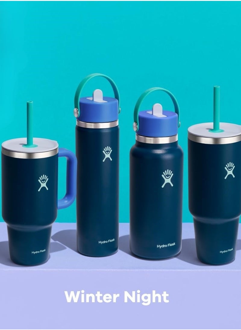 Hydro Flask Hydro Flask 946ml (32 oz) All Round Travel Tumbler with Handle, Lid & Straw - Winter Night  - Image 5
