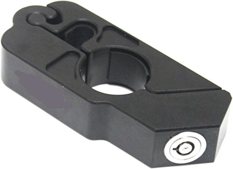 E-Bro Motorcycle Handlebar Grip Brake Lever Lock - Anti Theft Security Lock (Black) - Image 2