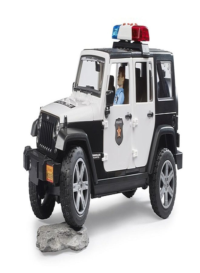 Bruder 02526 Jeep Rubicon Police car with Light skin Policeman, Jeep W/ Light Skin Policeman - Image 4
