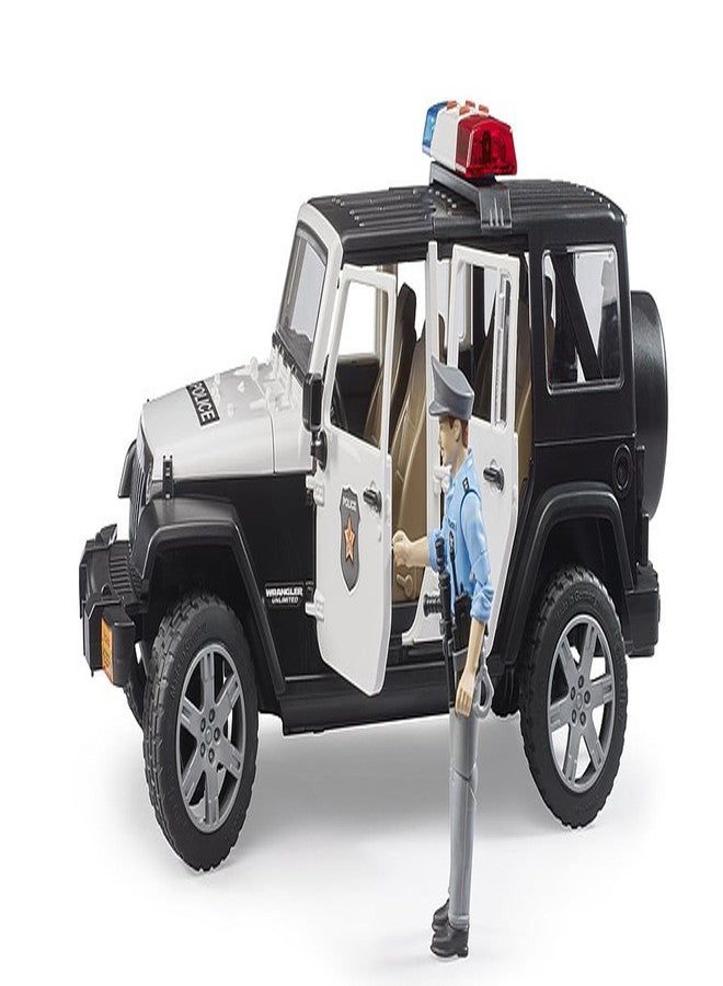 Bruder 02526 Jeep Rubicon Police car with Light skin Policeman, Jeep W/ Light Skin Policeman - Image 3