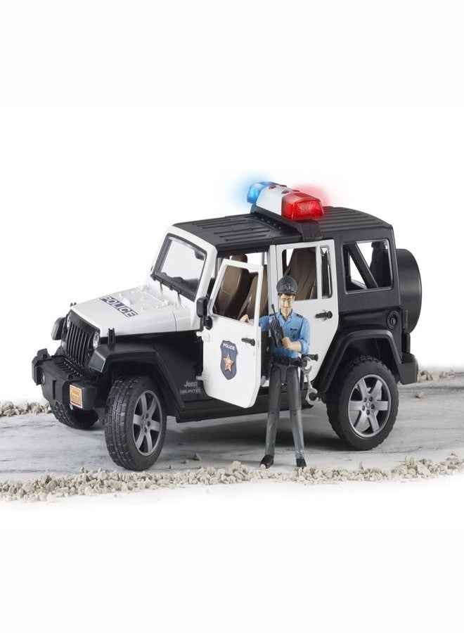 Bruder 02526 Jeep Rubicon Police car with Light skin Policeman, Jeep W/ Light Skin Policeman - Image 2