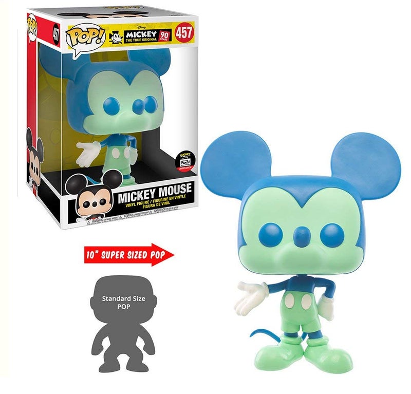 Funko Pop Mickey Mouse Blue/Green 10” Ten Inch Shop Exclusive Disney Rare - Image 1