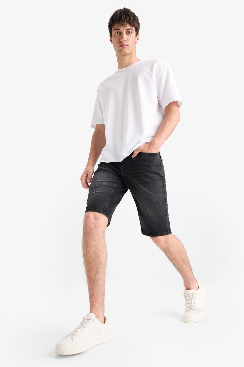 DeFacto Man Regular Fit Jean Jean Bermuda - Image 2