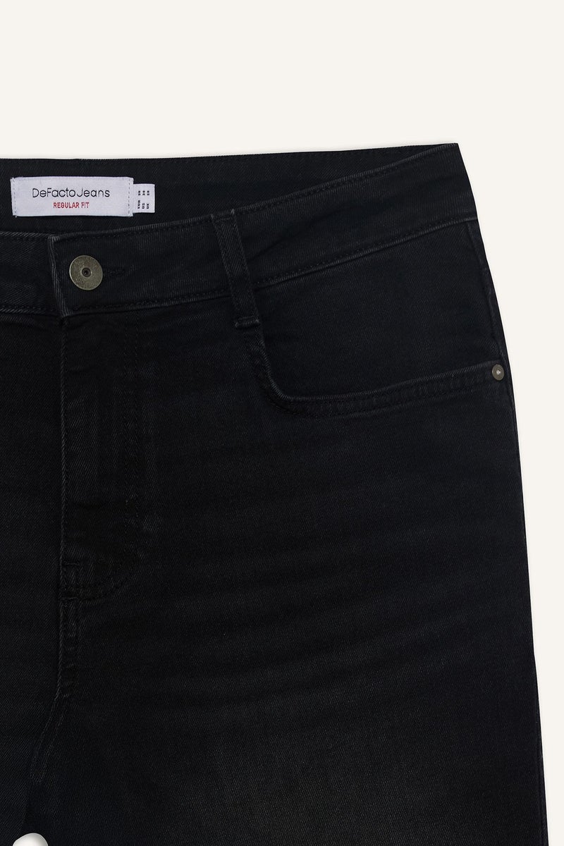 DeFacto Man Regular Fit Jean Jean Bermuda - Image 4