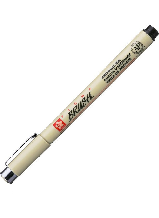 SAKURA Sakura Color Prod America Marker, Brush Tip, Water/Fade Proof, Black (SAKXSDKBR49)  - Image 1