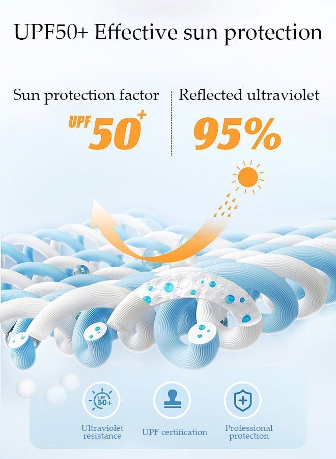 DUNISO Lightweight Sun Protection Clothing For Kids, UPF 50+ Long Sleeve Sun Protection Hoodie Shirt , Long Sleeve Ice Silk Hoodie Shirts for Outdoor Climbing Hiking - Image 2