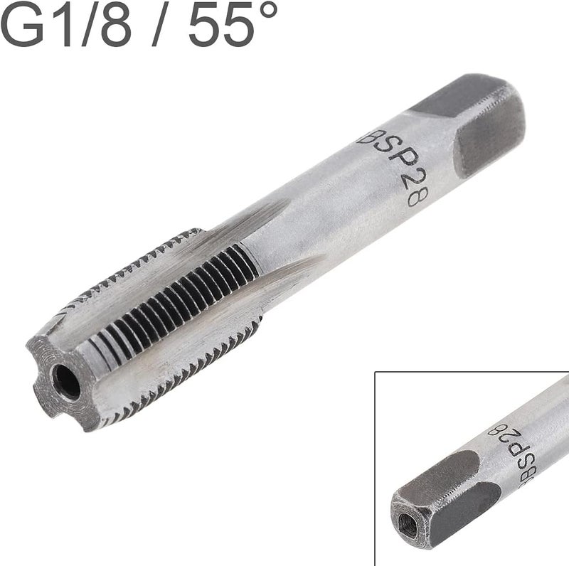 OriGlam 1/8" BSP Thread Forming Taps, G1/8 BSP Pipe Taps Threading Taps Tool for clean/re-thread damaged/Jam - Image 2