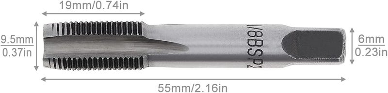 OriGlam 1/8" BSP Thread Forming Taps, G1/8 BSP Pipe Taps Threading Taps Tool for clean/re-thread damaged/Jam - Image 4