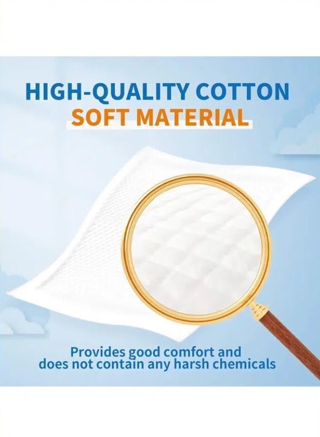 oldlaiben Disposable Changing Pad, Super Absorbency Disposable Underpads, Leakproof Quick Drying Disposable Pads for Baby, Bed Table Protector Mat, Super Soft, Ultra Absorbent & Waterproof - Covers Any Surface for Mess Free Baby Diaper Changes - Image 4