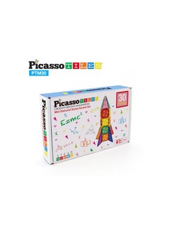 PicassoTiles Picasso Magnetic Mini Diamond Rocket 30-Pieces | Building Blocks | Educational Toy Set | Construction Building Kit for Child Brain Development  - Image 1