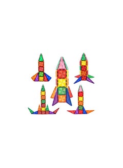 PicassoTiles Picasso Magnetic Mini Diamond Rocket 30-Pieces | Building Blocks | Educational Toy Set | Construction Building Kit for Child Brain Development  - Image 2