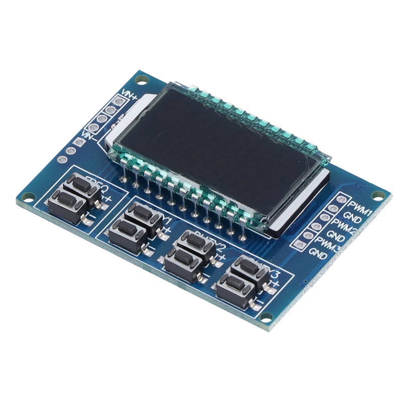 PWM Signal Generator: 3-Channel, Same Frequency Output, High Precision Square Wave Generator - Independent Duty Cycle Adjustment Pulse Width Modulation for Motor Control, MCU Development and DIY Elect - Image 2