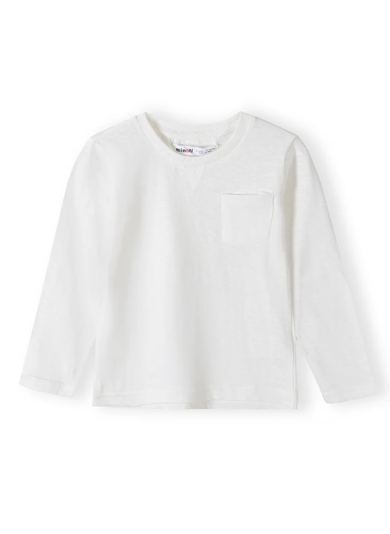 مينوتي Kids Boys Slub Long Sleeve Tee