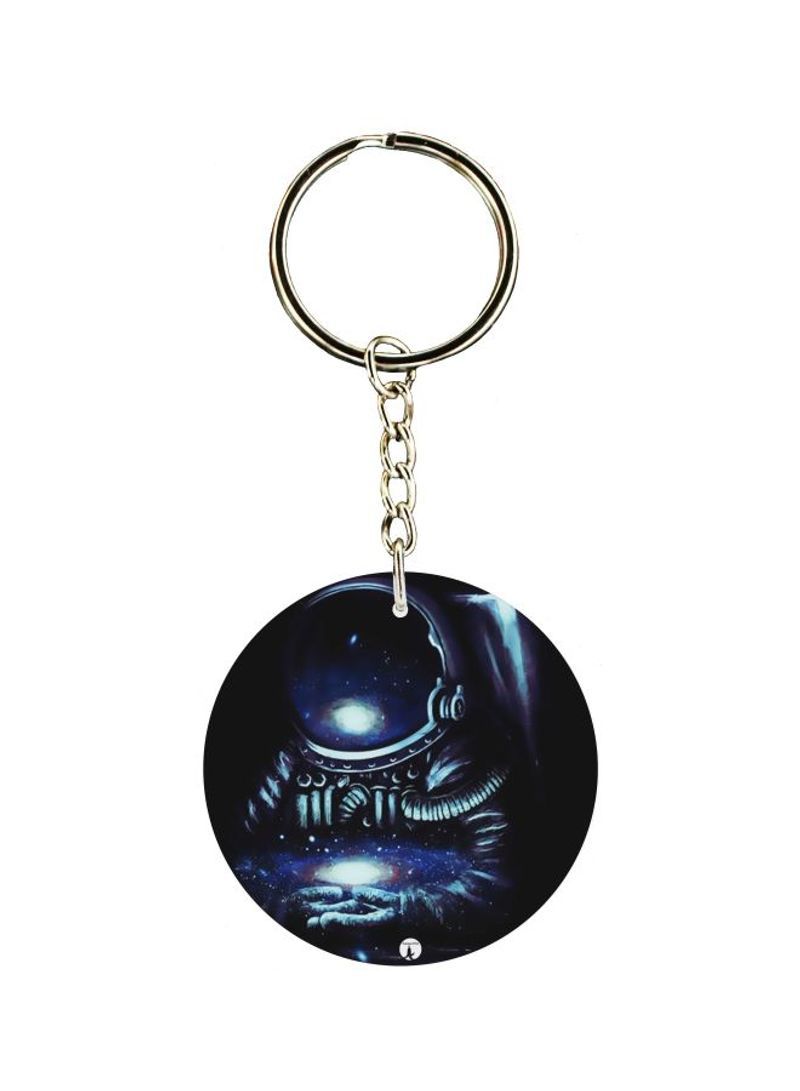 RKN Astronaut Printed Double Sided Keychain