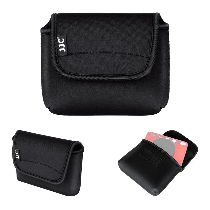 JJC Compact Camera Case Travel Pouch Sleeve for Leica Sofort 2 Instant Camera, Neoprene Material, Protect Your Camera Away from Dust, Scratch, Water-Splashing & Bump, Quick Access to The Camera, Black - Image 1
