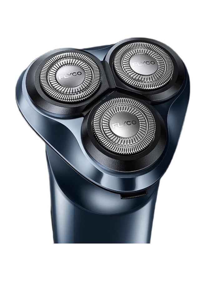 FLYCO Men'S Smart Electric Shaver, Rotating Razor, Portable, Fully Washable, Three-Head Design, Birthday And Holiday Gift For Boyfriend Or Father, Fs923 - Image 2