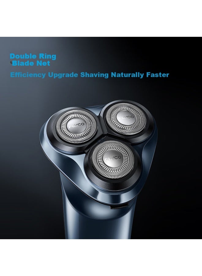 Flyco Men's Smart Electric Shaver, Rotating Razor, Portable, Fully Washable, Three-head Design, Birthday And Holiday Gift For Boyfriend Or Father, Fs923 - Image 1