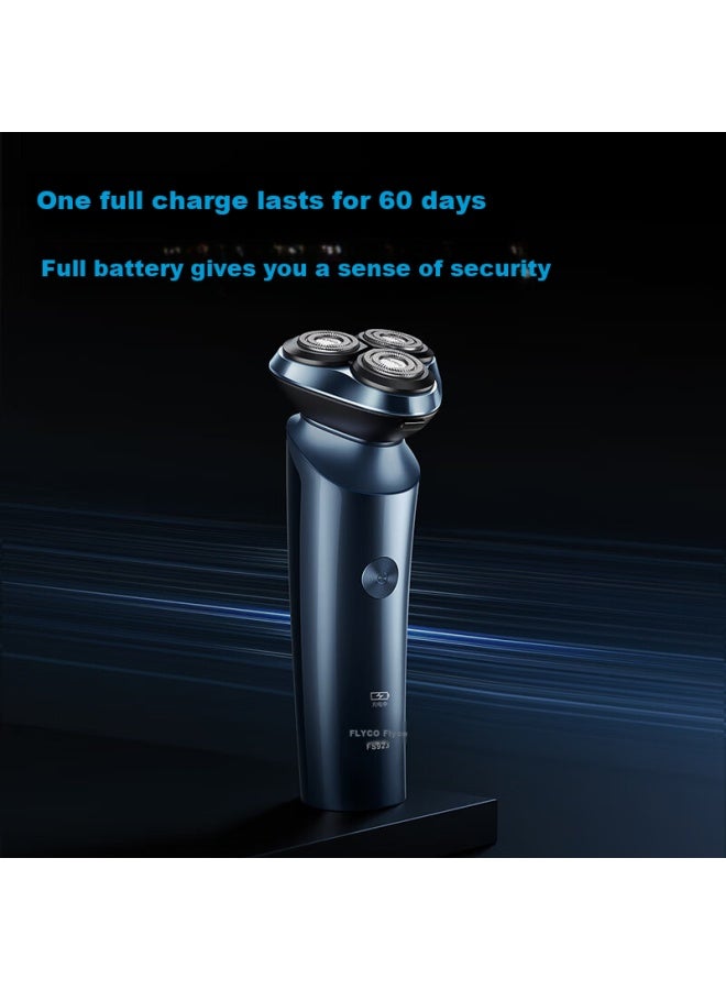 Flyco Men's Smart Electric Shaver, Rotating Razor, Portable, Fully Washable, Three-head Design, Birthday And Holiday Gift For Boyfriend Or Father, Fs923 - Image 3