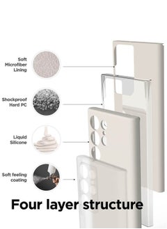 Elago Silicone for Samsung Galaxy S23 Ultra Case Cover - Stone  - Image 4