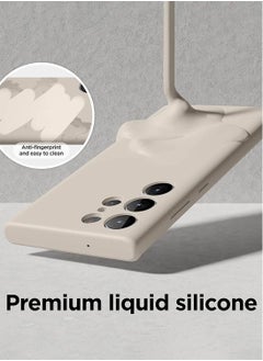 Elago Silicone for Samsung Galaxy S23 Ultra Case Cover - Stone  - Image 3