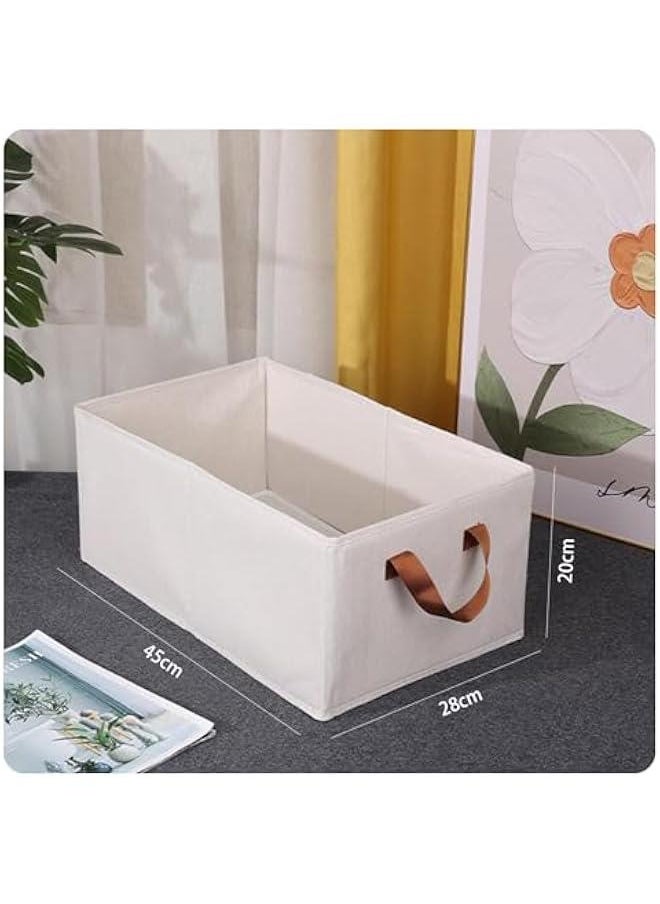 ميكسد - 2 Pack Clothes Storage Boxes Wardrobe organizer box,With handle foldable Used for organizing and storing clothing toys and books - Image 1