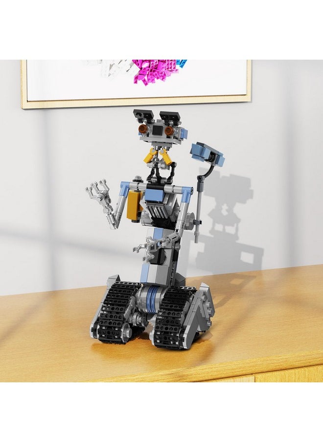 Vonado - 370 Pieces Johnny 5 Robot Building Set, Short Open Circuit Johnny Five Robot Model Toys, Compatible For Lego, Educational Gift Set For Ages 8-14 Boys - Image 1