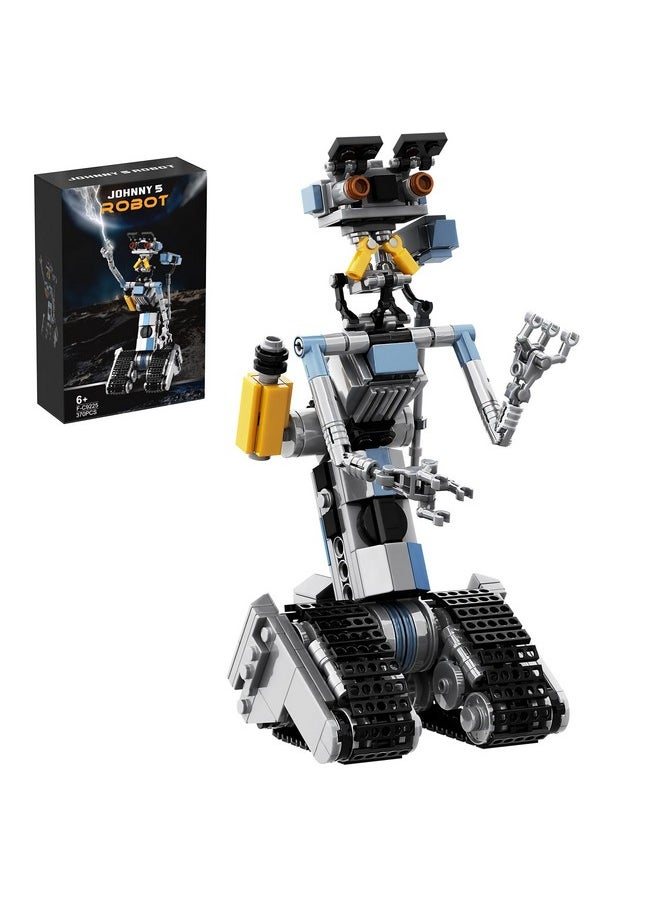 Vonado - 370 Pieces Johnny 5 Robot Building Set, Short Open Circuit Johnny Five Robot Model Toys, Compatible For Lego, Educational Gift Set For Ages 8-14 Boys - Image 1