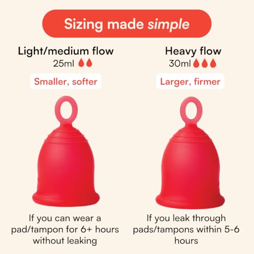 Asan Menstrual Cup Heavy Flow - Easiest cup to insert & remove I Special ring design | Premium medical grade silicone I Designed in the USA… - Image 5