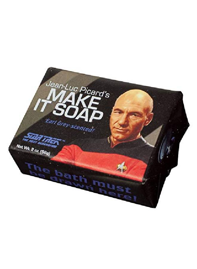 The Unemployed Philosophers Guild Star Trek Jean Luc Picard Make It Soap! 1 Mini Bar Of Soap Made In The Usa  - Image 2