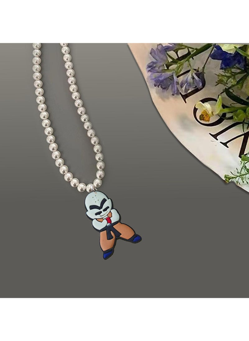 KUYING New Pearl Dragon Ball Charm Versatile Neck Chain 