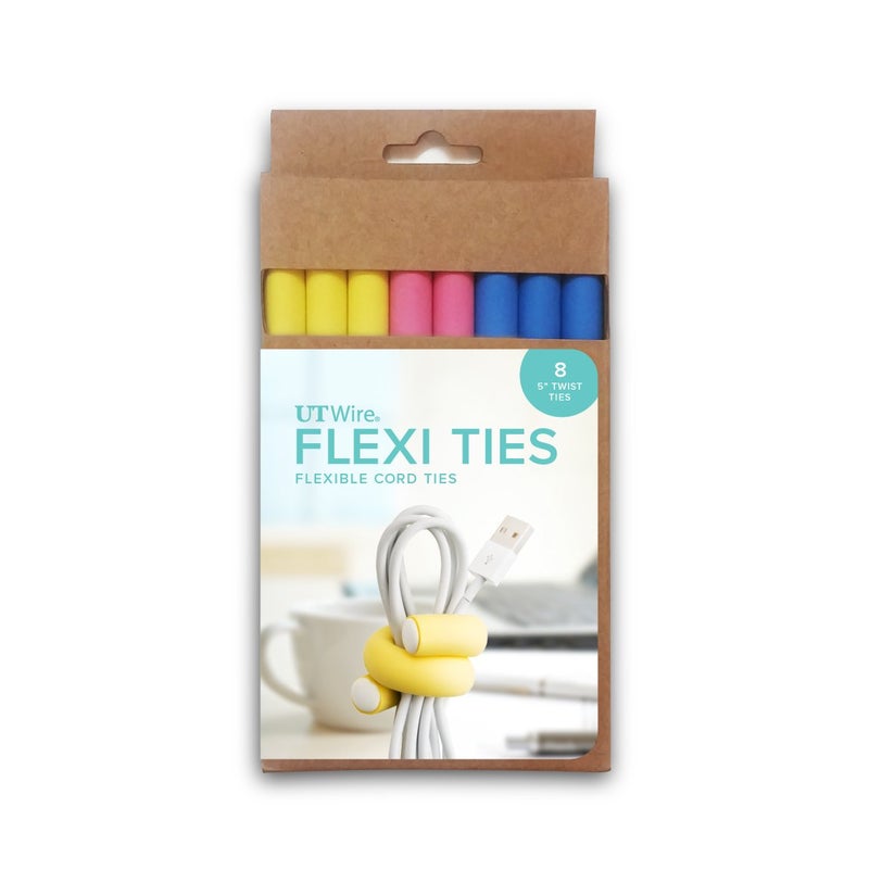 Ut Wire Flexi Ties Cable Organizer, 8 Count, 5-Inch - Image 5