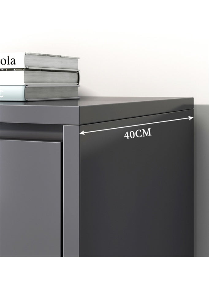 Storage Cabinet, Free Standing TV Cabinet with Drawer, Home Sideboard Cabinet, Entryway Console Cabinet Accent Table for Bedroom Hallway Dining Room, 140*40*75cm (DSG044, Grey) - Image 5