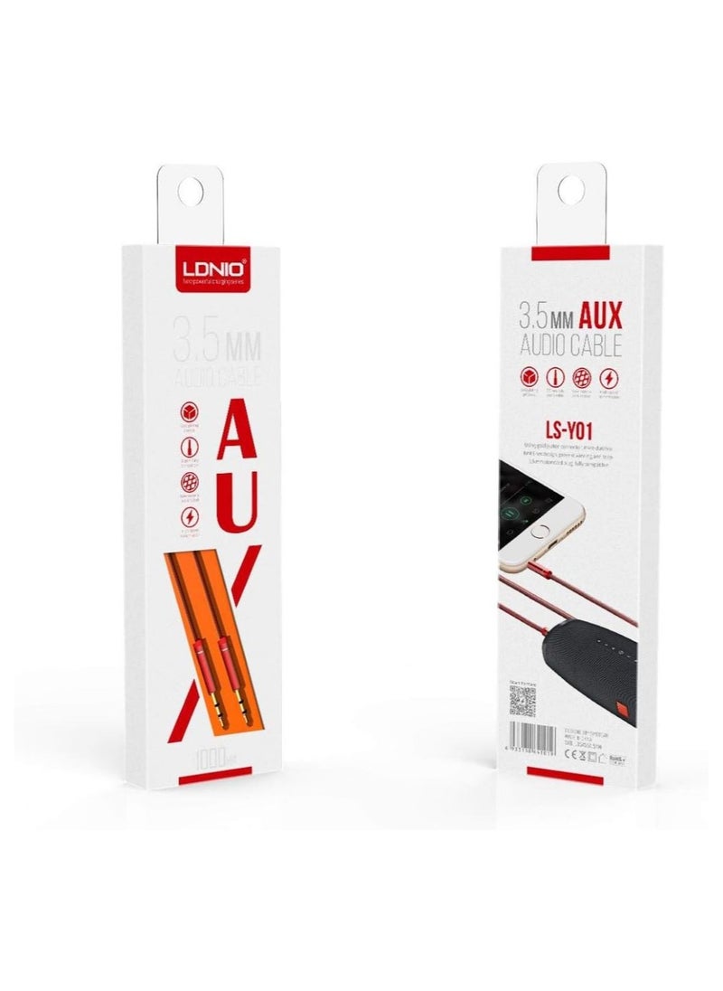 LDNIO LS-Y01 3.5 AUX Audio Cable 1m - Red - pzsku/ZAE52662DC4084CBBE757Z/45/_/1707858751/0e8189e6-6fac-480e-a38e-da3934b57593