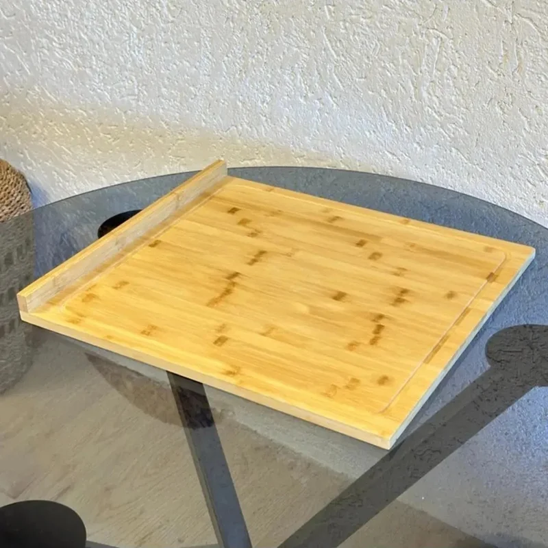 Safestore Bamboo Edged Cutting Board Countertop Dough Rolling Board Large Cutting Board 53X46X4X1.5 cm