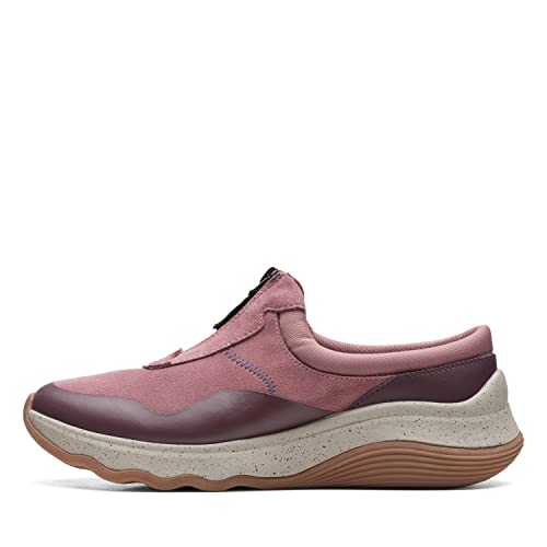 clarks كلاركس نساء جانت واي كلوغ، وردي داكن جلد سويدي، 9.5 US - Image 1