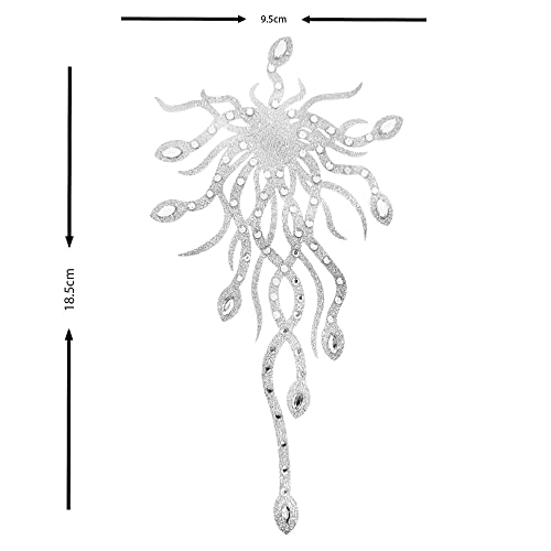 Comet Busters Silver Glitter Temporary Tattoo Body Sticker (BT224) - Image 3