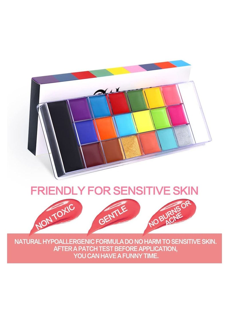 يوكانبي لوحة زيتية لطلاء الجسم كبيرة الحجم باللونين الأبيض والأسود - Image 2