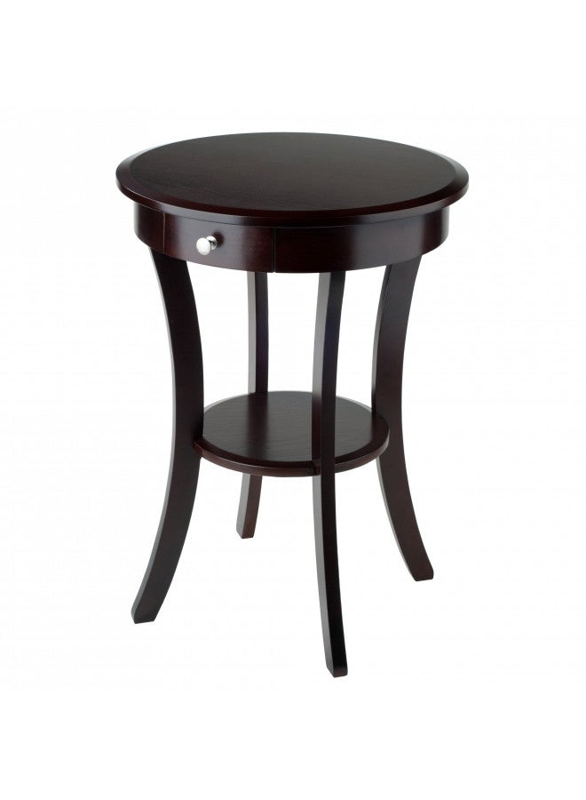 Winsome Wood Sasha Accent Table, Cappuccino(color may slightly vary), 20 in x 20 in x 27 in - Image 1