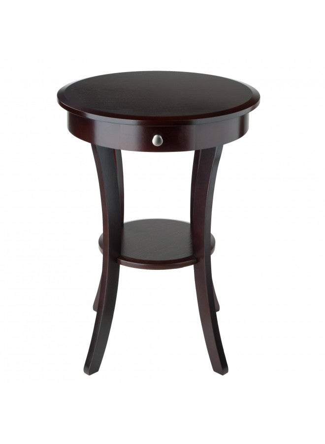 Winsome Wood Sasha Accent Table, Cappuccino(color may slightly vary), 20 in x 20 in x 27 in - Image 3