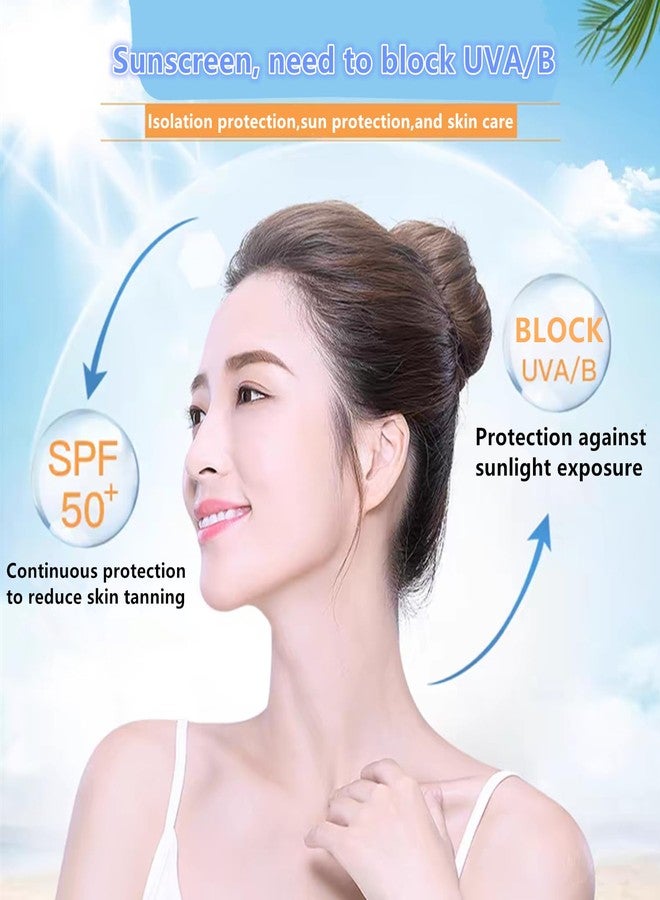 Go Ho Mineral Sunscreen Setting Powder - SPF 50,Translucent,Loose Natural Matte Face Makeup Brush-in,For All Skin Tones,Sunscreen Brush Powder for Hair and Scalp - Image 5