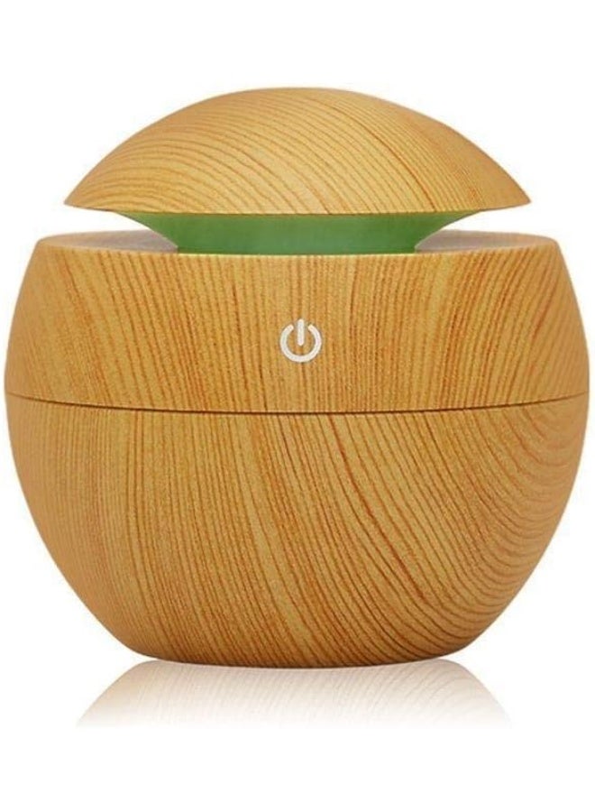 Ultrasonic Aroma Diffuser and Humidifier with Wood Grain Finish USB Powered for Home, Office, and Travel - Image 3