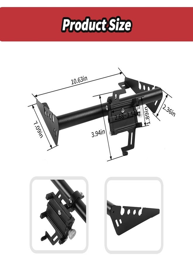 JeCar Rugged Heavy Duty Dash Mount Cell Phone Holder Dashboard Phone Mount for 2007-2010 Jeep Wrangler JK & Unlimited - Image 5