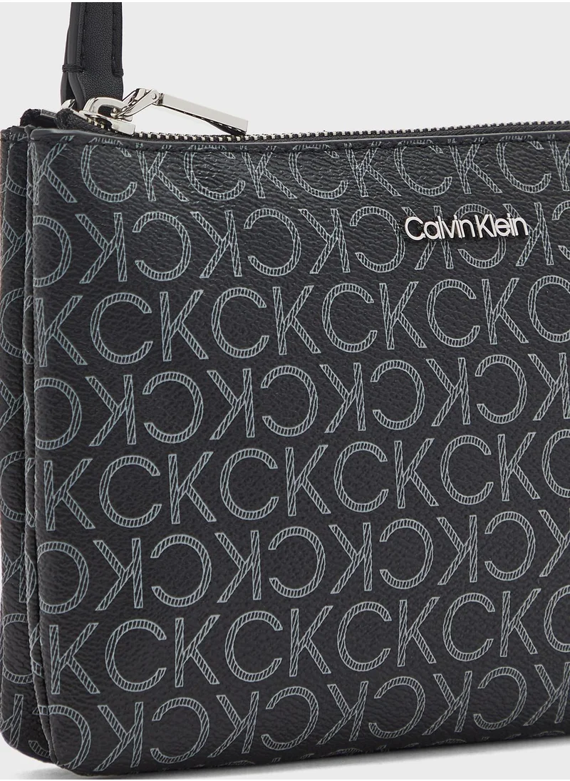 CALVIN KLEIN Monogram East West Crossbody