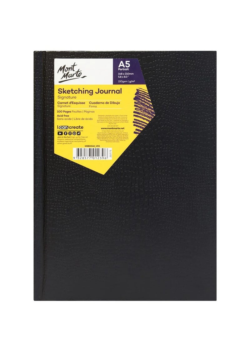Mont Marte دفتر رسم بحجم A5 للفن 100 صفحة بسمك 150 جرام - Image 1
