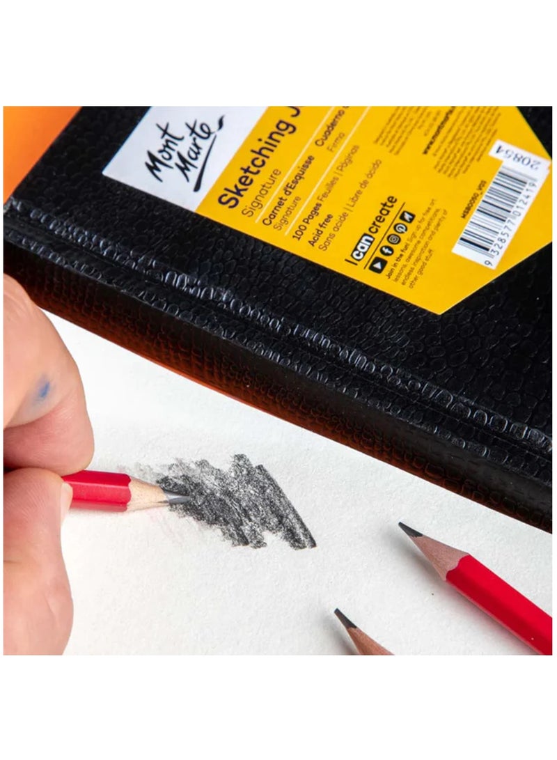 Mont Marte دفتر رسم بحجم A5 للفن 100 صفحة بسمك 150 جرام - Image 3