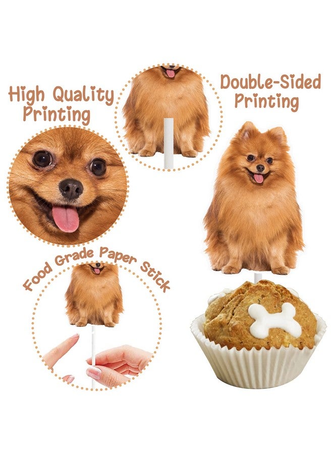 umoni 36 قطعة حفلة الكلب كب كيك القبعات العالية جرو الكلب زينة الحفلات ل لطيف كلب استحمام الطفل لوازم الاطفال حفلة عيد ميلاد الديكور - Image 4