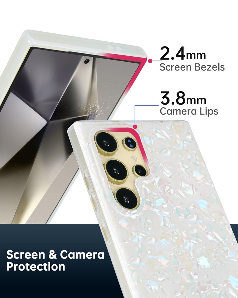 SCORPIFY Compatible with Samsung Galaxy S25 Ultra Case [Compatible with MagSafe] for Colorful Pearl Pattern Design, Cute Clear Magnetic Phone Cover for Women Girls and Men - Image 5