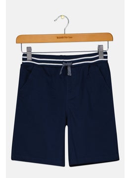 Kids Boy Solid Drawstring Shorts, Navy