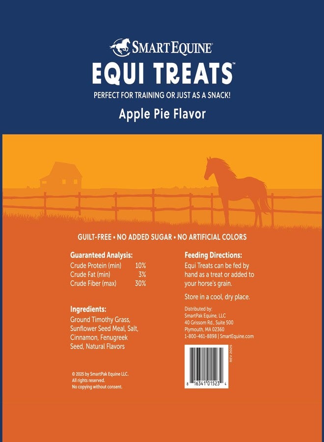SmartEquine Equi Treats | Made with Timothy Grass & Sunflower Meal | High-Fiber Horse Treats | Low ESC & Starch | Bite-Sized | No Added Sugar | Cookies for Horses | 4 LB (4 LB, Apple Pie) - Image 2